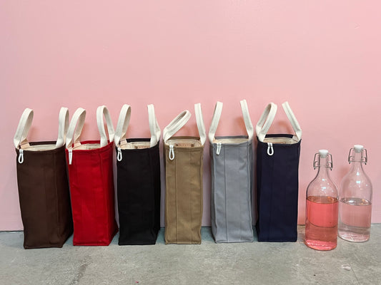 Canvas Wine Tote