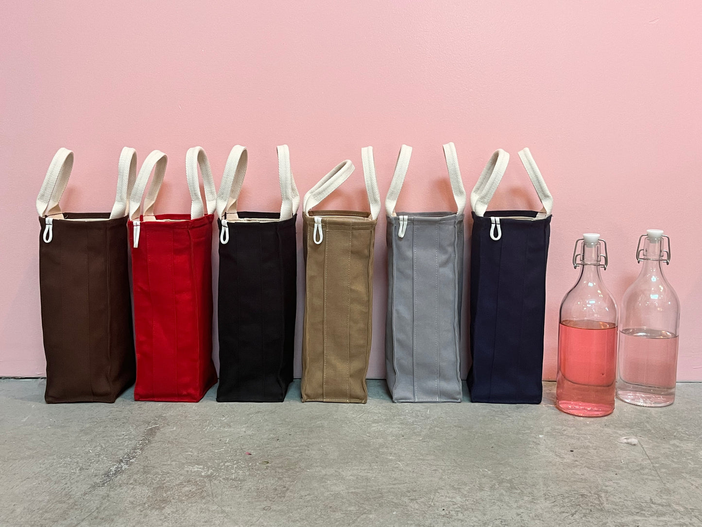 Canvas Wine Tote