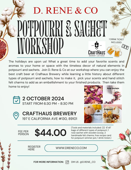 Potpourri & Sachet Workshop